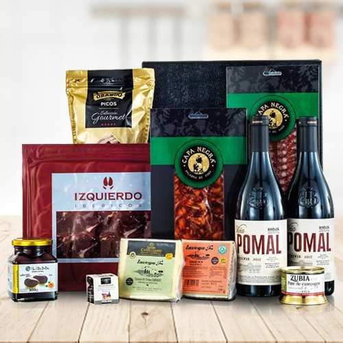 Winter Wishes Box Of Goodies-Christmas Wine Hampers For SonInLaw