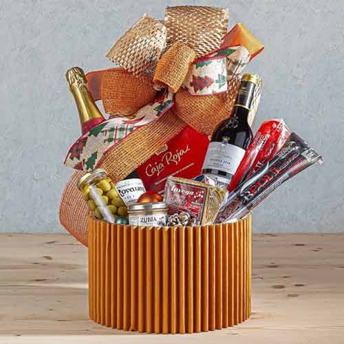 Holiday Gourmet Brut Basket-Order Gourmet Hamper Castellon de la Plana