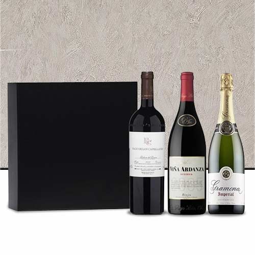 Case With Three Exceptional Wines - Send Christmas Wine Gifts to Bilbao ...