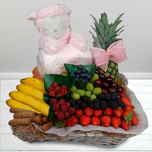 Soft Plush With Various Fruits And Blanket-Newborn Mother Gift