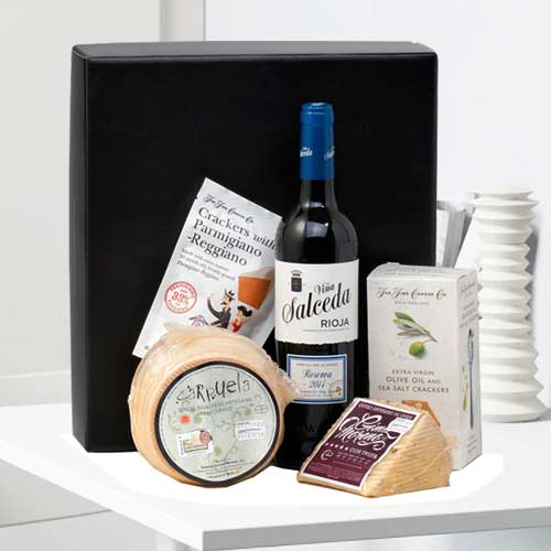 Cheese Fan Hamper-Valentines Basket For Mom