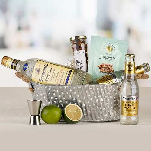 Cubitera Ginebra Seagram Hamper-Wedding Gifts For Delivery In Spain