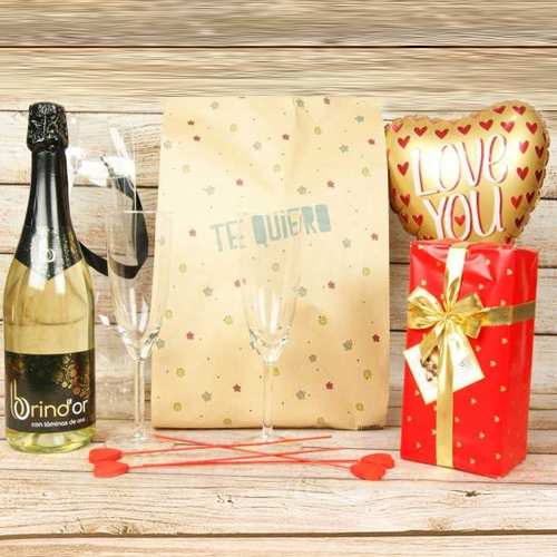 Sweet Indulgence-Romantic Wine And Chocolate Hamper Delivery