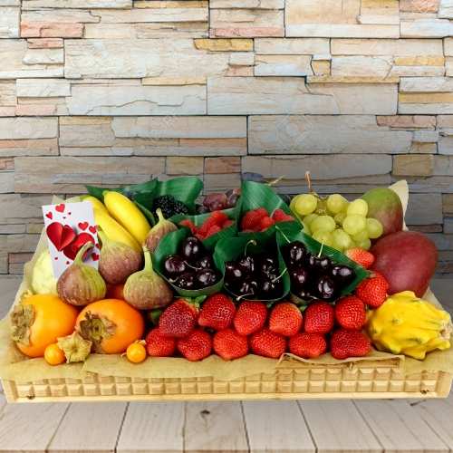 - Romantic Fresh Fruit Hamper For Valentine’s Day Delivery