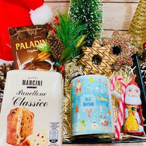 Christmas Delights Surprise Gift Set-Christmas Mug And Snacks Gift Hamper Delivery In Cordova